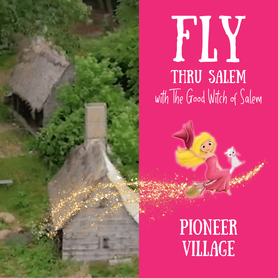 The Good Witch of Salem Flies to the Pioneer Village Salem MA